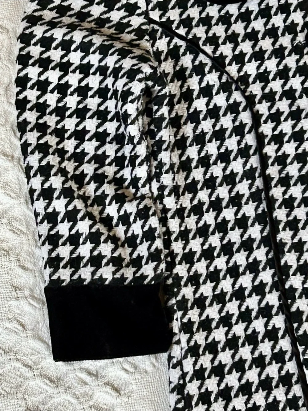 Girls Holiday Edition Houndstooth Pea Coat – Size 6/6X